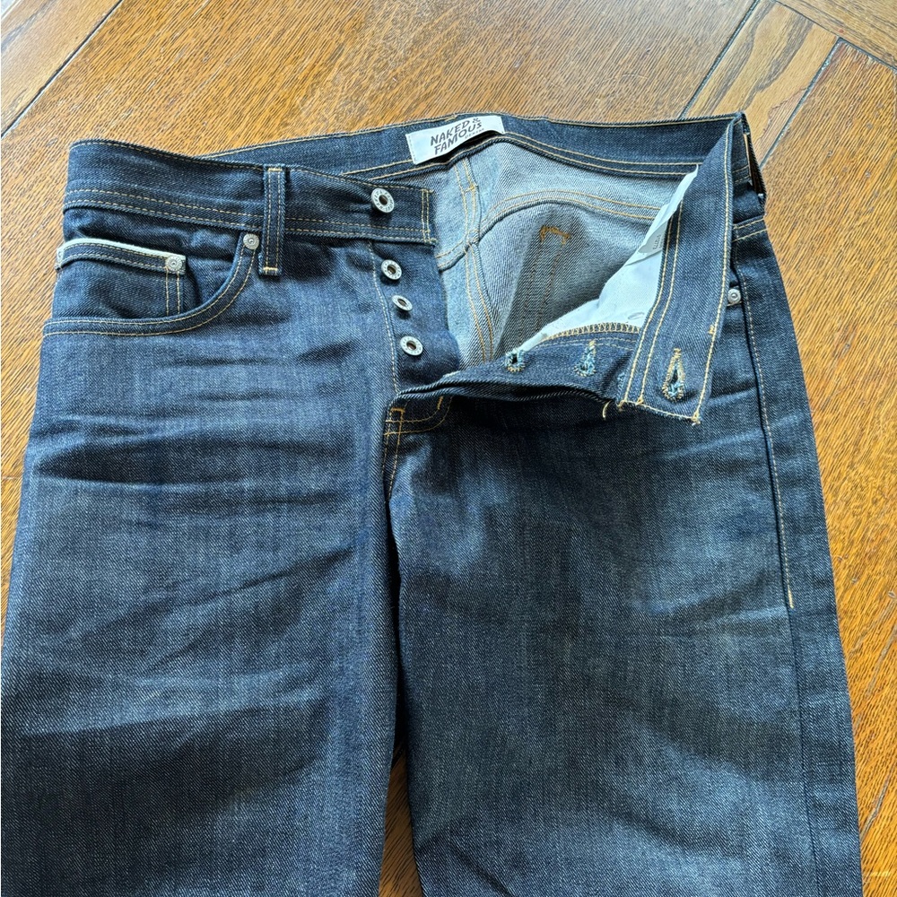 Naked & famous weird guy raw selvage 32